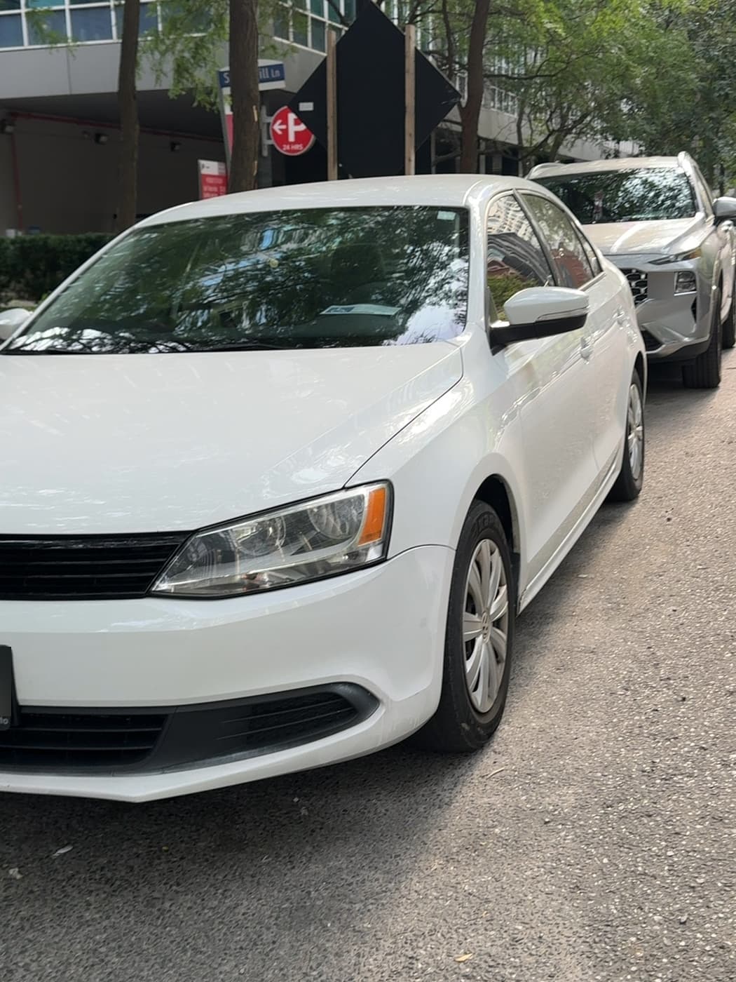 White Jetta front quarter source capture